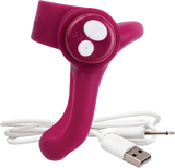 Charged You-Turn Plus – Rechargeable Vibrating Cock Ring > Cock Ring > Vibrating - Tophatter Daily Deals