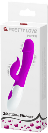Peter G-Spot Rabbit Vibrator – 30 Function Dual Motor Rabbit Vibrator > Vibrators > Ladies > Rabbit - Tophatter Daily Deals