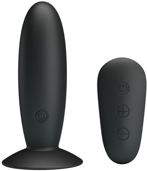 Pretty Love Mr. Play (Black) – Remote-Controlled Silicone Vibrating Anal Plug > Anal Range > Vibrating Butt Plugs - Tophatter Daily Deals