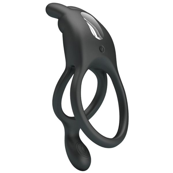 Seth Rechargeable Silicone Vibrating Cock Ring – Powerful Vibrations for Clit and Cock Stimulation > Cock Ring > Vibrating - Tophatter Daily Deals