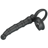 Tatum Cock Ring with Anal Probe – Silicone 10 Frequency Vibrating Cock Ring > Anal Range > Anal Probes - Tophatter Daily Deals