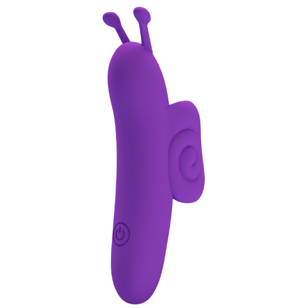 Rechargeable Snail – Ergonomic Silicone Finger Vibrator with 10 Vibration Modes > Vibrators > Finger Vibrators - Tophatter Daily Deals