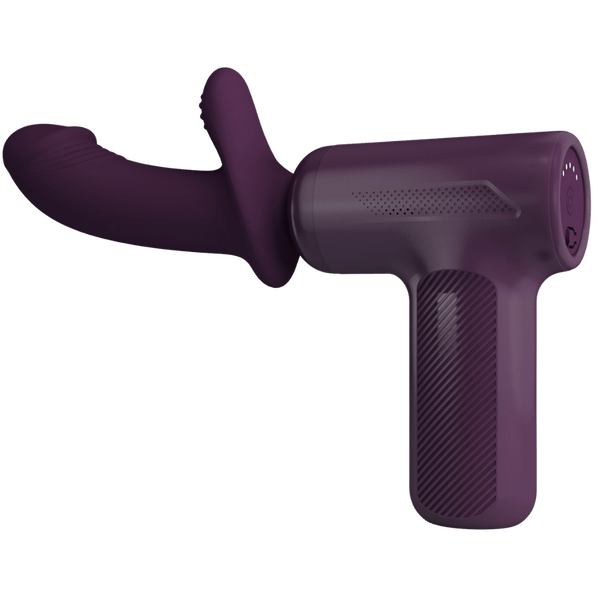 Super Power Thrusting Massage Gun – Powerful Motor Massage Gun with 5 Settings > Vibrators > Unconventional - Tophatter Daily Deals