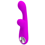 Rechargeable Skylar – Velvet Silicone Multifunction Rabbit Vibrator with Thumping and Vibration Modes > Vibrators > Ladies > Rabbit - Tophatter Daily Deals