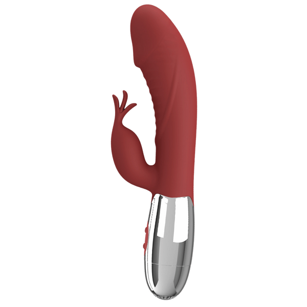 Rasmussen Rechargeable Dual-Motor Silky Silicone G-Spot and Clitoral Vibrator > Vibrators > Ladies > Rabbit - Tophatter Daily Deals