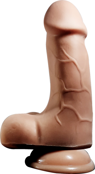 Fuzzy 7" Vibrating Dildo (Flesh) > Dildos > Realistic Dildos - Tophatter Daily Deals