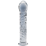 Seraphic Ripple – Handblown 6.2 Inch Textured Glass Dildo > Glass > Dildos - Tophatter Daily Deals