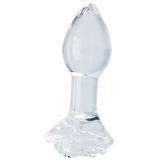 Clarity Utopian Bloom – 4.3 Inch Handcrafted Glass Butt Plug > Glass > Dildos - Tophatter Daily Deals