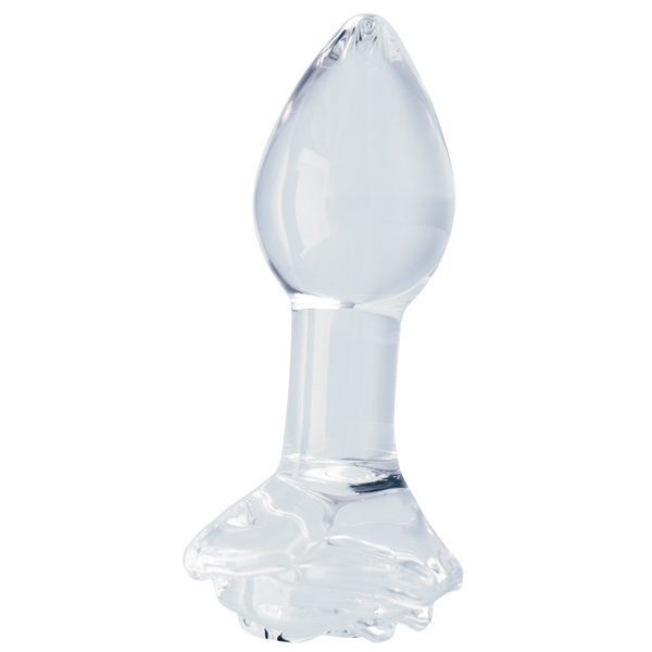 Clarity Utopian Bloom – 4.3 Inch Handcrafted Glass Butt Plug > Glass > Dildos - Tophatter Daily Deals