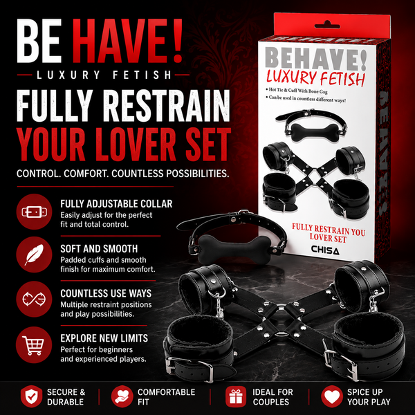 Fully Restrain Your Lover Set – Adjustable Collar Restraint Set > Bondage Gear > Restraints - Tophatter Daily Deals