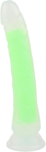 Neon Stevie 8.4 Inch – Glow-in-the-Dark Silicone Vibrator > Dildos > Realistic Dildos - Tophatter Daily Deals
