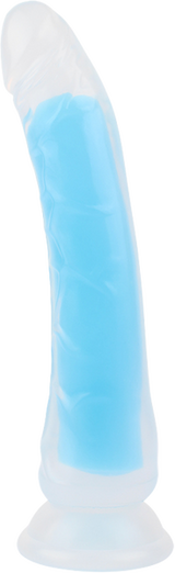 Neon Stevie 8.4 Inch – Glow-in-the-Dark Silicone Vibrator > Dildos > Realistic Dildos - Tophatter Daily Deals