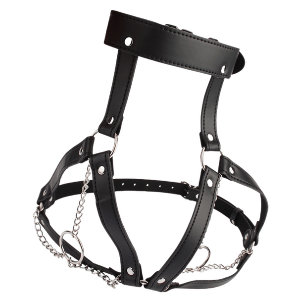 Breast Harness with O-Ring Chains – BDSM Bondage Harness > Clothes > Womens Harnesses - Tophatter Daily Deals