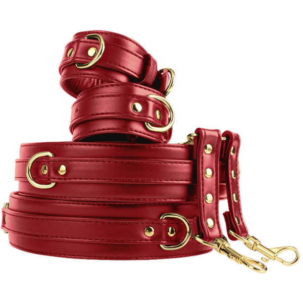 Wrist to Thigh Cuff Set – Adjustable PU Cuffs Restraint Set > Bondage Gear > Restraints - Tophatter Daily Deals