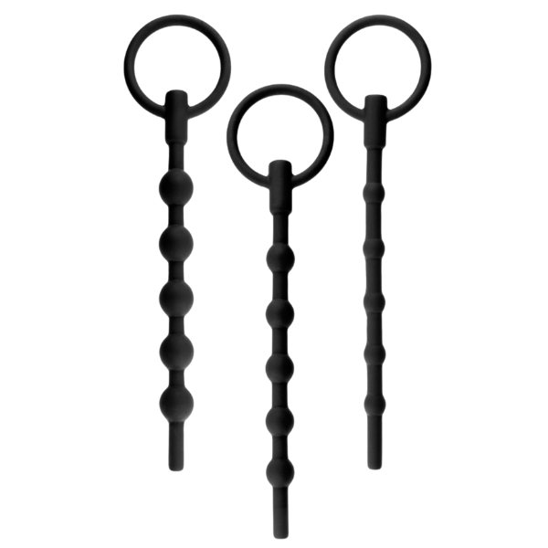 Silicone Ribbed Urethral Sounding Kit – Medical-Grade Flexible Urethral Sounds > Sex Toys For Men > Sounding Rods - Tophatter Daily Deals