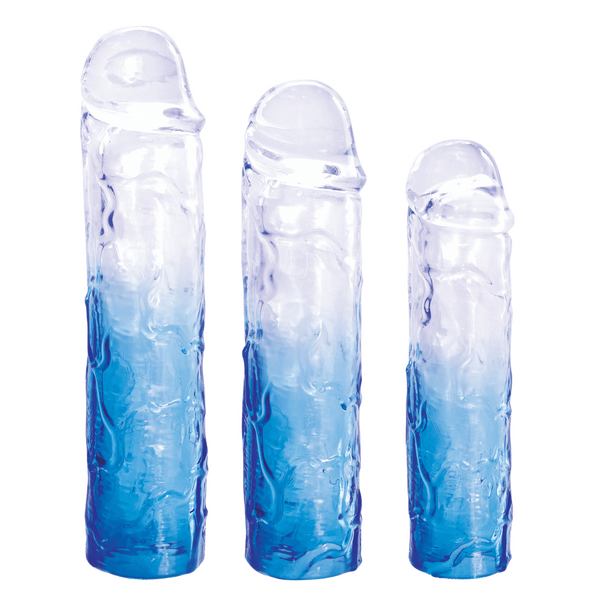 3 in 1 Extension Sleeve (Smoke) – High-Quality TPE Material Soft Flexible Sleeve with Multiple Sizes > Sex Toys For Men > Penis Sleeves - Tophatter Daily Deals