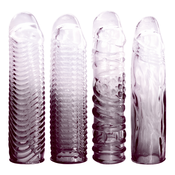 4 in 1 Extension Sleeve (Smoke) – Soft Flexible 7.5 Inch Sleeve > Sex Toys For Men > Penis Sleeves - Tophatter Daily Deals