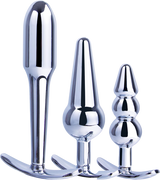3 in 1 Metal Butt Plug Kit – High Gloss Finish Metal Butt Plugs > Anal Range > Butt Plug Kits - Tophatter Daily Deals