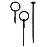 Silicone Urethral Sounding Kit (Black) – Body-Safe 6 to 8 Inch Urethral Sounds > Sex Toys For Men > Sounding Rods - Tophatter Daily Deals