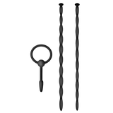 Silicone Urethal Sounding Kit - Twist (Black) > Sex Toys For Men > Sounding Rods - Tophatter Daily Deals