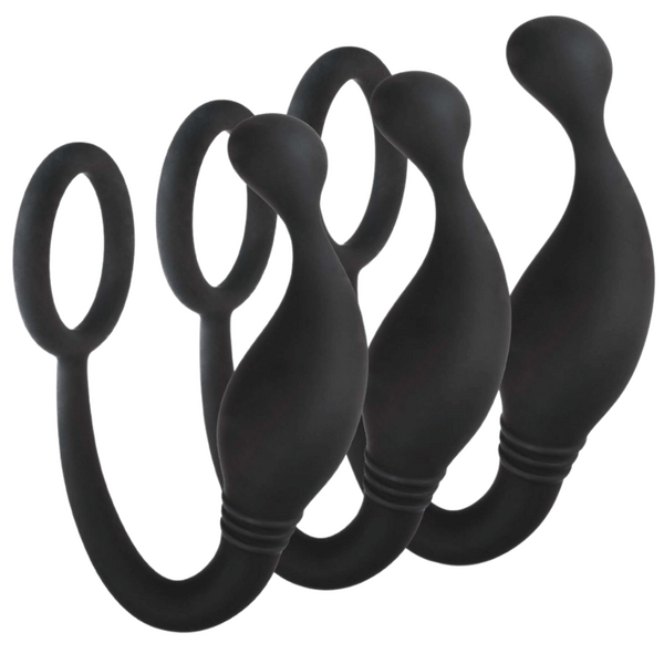Prostate Plug Set – Hygienic Silicone 3-Piece Small, Medium, and Large Plugs > Anal Range > Prostate Plugs - Tophatter Daily Deals