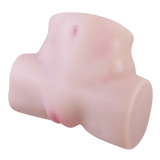 Silicone Life-Like Masturbator – Hygienic Flexible 5.5 Inch Dual Tunnel Masturbator > Sex Toys For Men > Assbators - Tophatter Daily Deals
