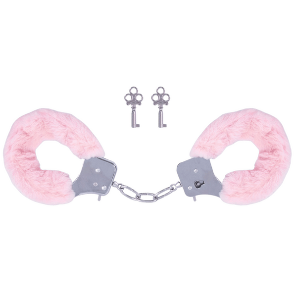 Furry Handcuffs – 7.4cm Chain Length Restraints > Bondage Gear > Handcuffs - Tophatter Daily Deals