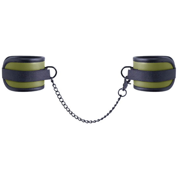 Adjustable Ankle Cuffs with Velcro Lock and 25.9cm Chain – Bondage Restraints > Bondage Gear > Restraints - Tophatter Daily Deals