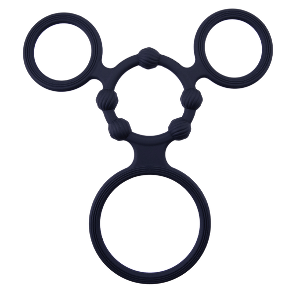 Triple Ring With Ball Stretcher – Stretchy Durable Silicone Ball Stretcher > Sex Toys For Men > Ball Stretchers - Tophatter Daily Deals
