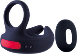Dual Motor Cock Ring with Scrotal Stimulator – Rechargeable Splashproof Silicone Toy > Cock Ring > Vibrating - Tophatter Daily Deals