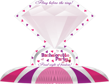 Diamond Centerpiece – Decorative Hen Party Table Accent > Novelties > Bachelor & Bachelorette Items - Tophatter Daily Deals