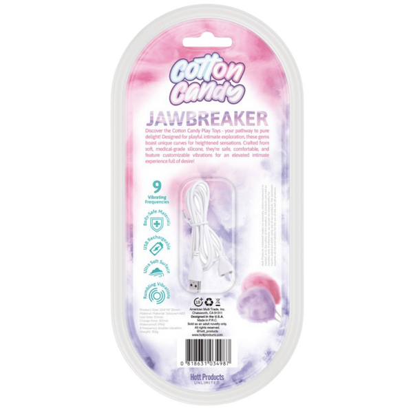 Jawbreaker Cotton Candy – Medical-Grade Silicone Vibrator with Customizable Vibrations > Novelties > Candy & Edible Items - Tophatter Daily Deals