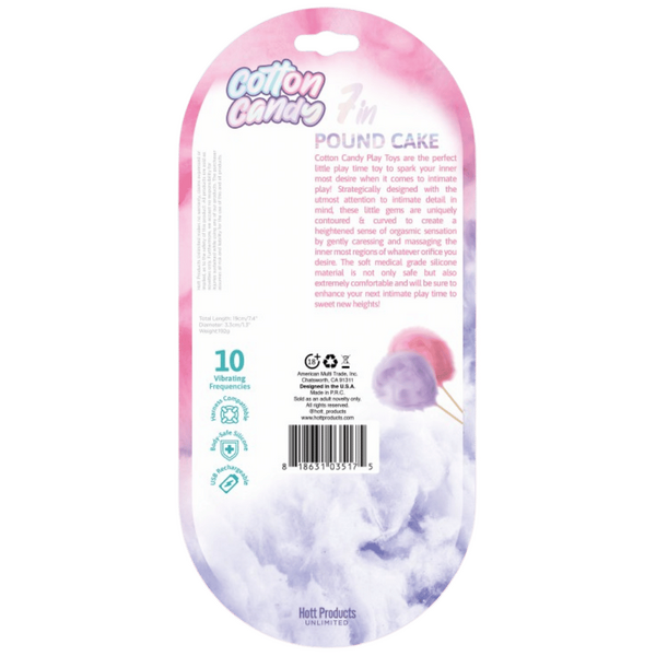 Poundcake Cotton Candy – Medical-Grade Silicone Customizable Vibration Vibrator > Novelties > Candy & Edible Items - Tophatter Daily Deals