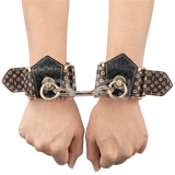 Deluxe PU Handcuffs With Vintage Bronze Spikes – Luxury Restraint Accessory > Bondage Gear > Restraints - Tophatter Daily Deals