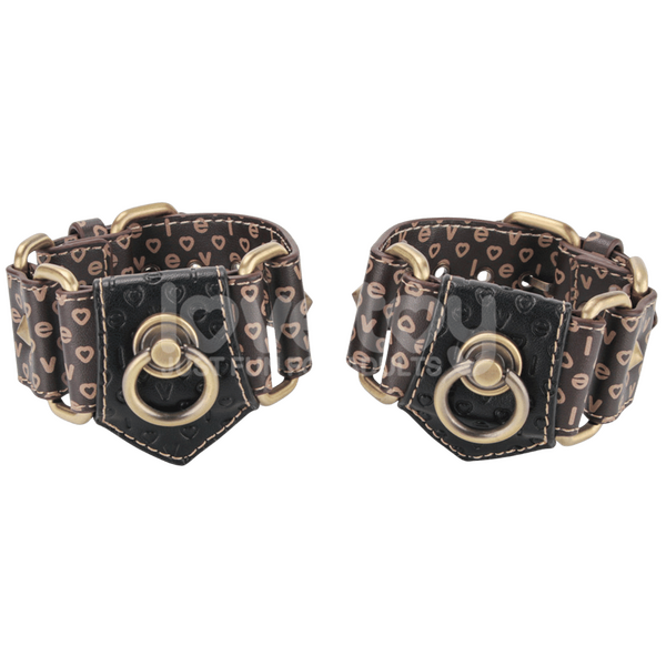Rebellion Reign Thigh Cuffs Set – Adjustable PU BDSM Restraint Cuffs > Bondage Gear > Restraints - Tophatter Daily Deals