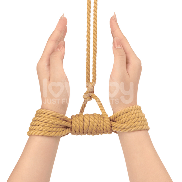 Rebellion Reign Natural Knot Bondage Rope 10 Meter Durable Cotton-Soft Rope > Bondage Gear > Rope - Tophatter Daily Deals