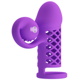 Harden Mind Blowing Miracles – Silicone Penis Sleeve with Vibrations and Ball Strap > Sex Toys For Men > Penis Sleeves - Tophatter Daily Deals