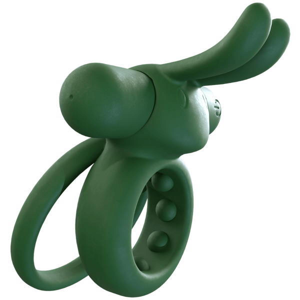 Ohare (Black | Blue | Green) – Rechargeable Silicone Rabbit Vibrating Cock Ring > Cock Ring > Vibrating - Tophatter Daily Deals