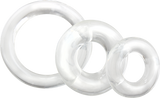 Ringo X3 Cock Rings Mixed Pack - Clear > Cock Ring > Sets - Tophatter Daily Deals