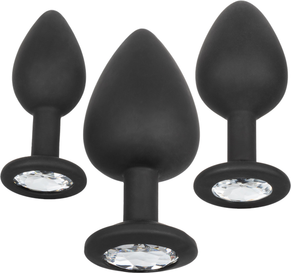Silicone Gem Anal Kit – Set of 3 Graduated Anal Plugs > Anal Range > Butt Plug Kits - Tophatter Daily Deals