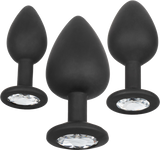 Silicone Gem Anal Kit – Set of 3 Graduated Anal Plugs > Anal Range > Butt Plug Kits - Tophatter Daily Deals