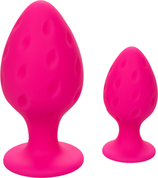Cheeky Butt Plug Duo (Pink) – Playful Butt Plug Set > Anal Range > Butt Plug Kits - Tophatter Daily Deals