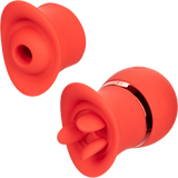 French Kiss Suck & Play Interchangeable Set – 12 Function Vibration and Suction Toy > Vibrators > Ladies > Clitoral Vibrators and Stimulators - Tophatter Daily Deals