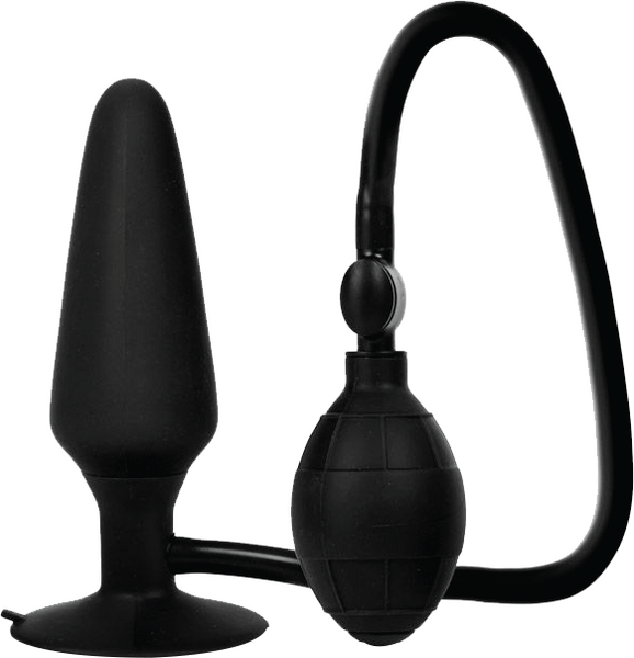 Colt XXL Pumper Plug Black Silicone Inflatable Anal Plug with Squeeze Bulb and Quick Release Valve > Anal Range > Tunnel and Stretchers - Tophatter Daily Deals