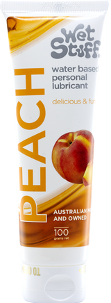 Wet Stuff Peach – Edible Peach Flavored Lubricant Tube 100g > Lube > Flavoured - Tophatter Daily Deals
