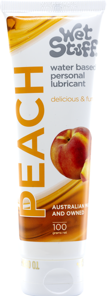Wet Stuff Peach – Edible Peach Flavored Lubricant Tube 100g > Lube > Flavoured - Tophatter Daily Deals