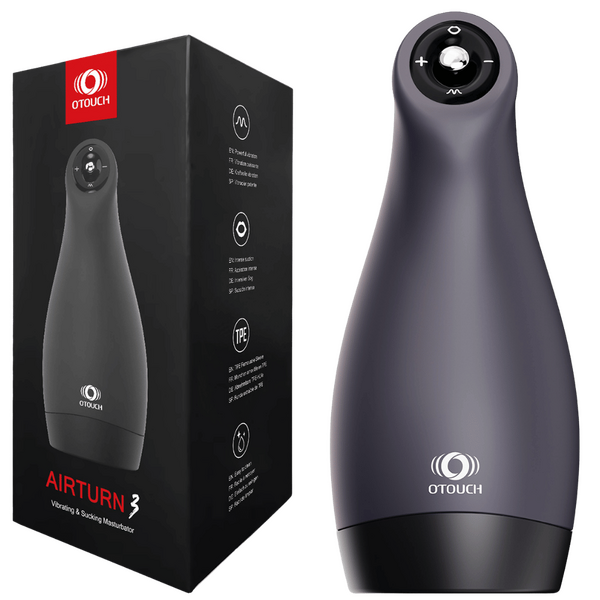 Airturn 3 – Suction Masturbator with 3 Suction Patterns and 6 Vibration Patterns > Sex Toys For Men > Masturbators > Vibrating - Tophatter Daily Deals