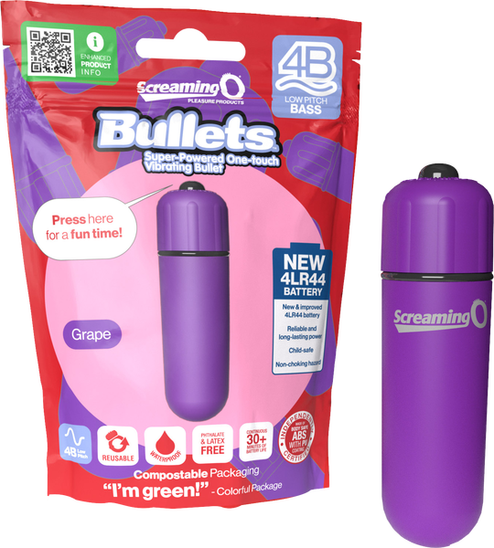 Bullets 4B Low Pitch Bass (Grape) > Vibrators > Mini Vibrators - Tophatter Daily Deals