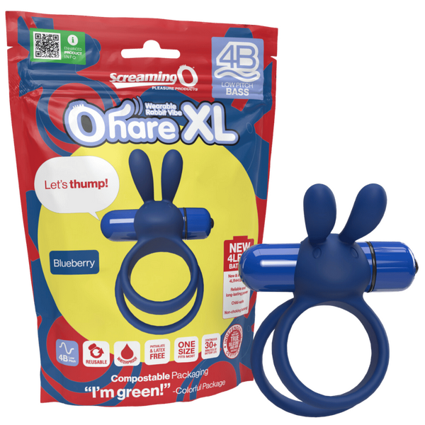 Ohare XL 4B – Deep-Rumbling Bass Vibrator with Rabbit Ears and Stretchy Ring > Vibrators > Finger Vibrators - Tophatter Daily Deals