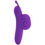 Rechargeable Snail – Ergonomic Silicone Finger Vibrator with 10 Vibration Modes > Vibrators > Finger Vibrators - Tophatter Daily Deals